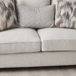 Laurie Ash Grey Fabric 3-Seater Sofa