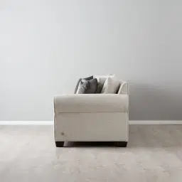 Laurie Ash Grey Fabric 3-Seater Sofa