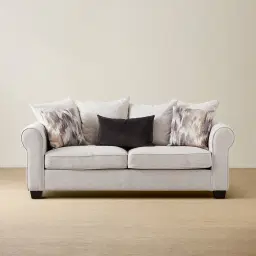 Laurie Ash Grey Fabric 2-Seater Sofa