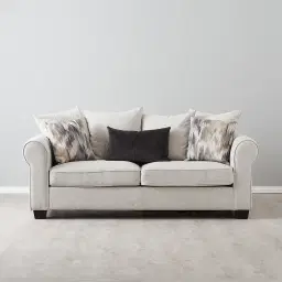 Laurie Ash Grey Fabric 2-Seater Sofa