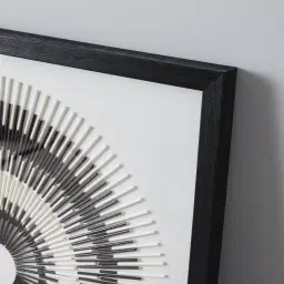 Black and White Circle Shadow Box