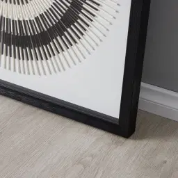 Black and White Circle Shadow Box
