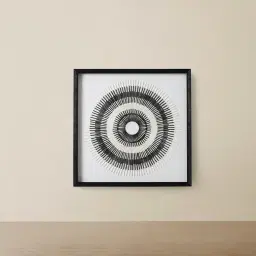 Black and White Circle Shadow Box