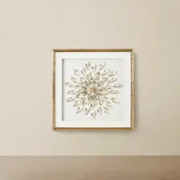 Gold Flower Shadow Box