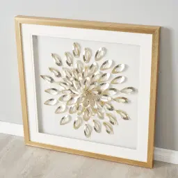 Gold Flower Shadow Box