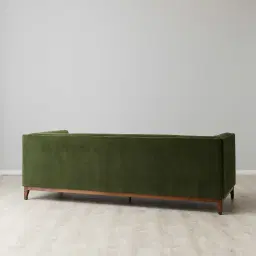 Humphrey Forest Green Velvet 3-Seater Sofa