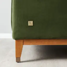 Humphrey Forest Green Velvet 3-Seater Sofa