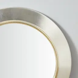 Lucinda Silver Round Mirror
