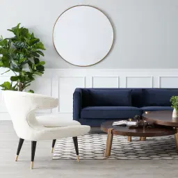 Interwoven Navy Blue Sofa 
