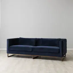 Interwoven Navy Blue Sofa 