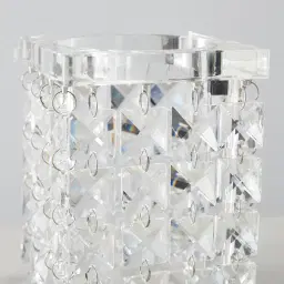 Cluster Small Crystal Glass Candle Holder