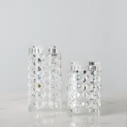 Cluster Small Crystal Glass Candle Holder