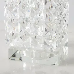 Cluster Small Crystal Glass Candle Holder