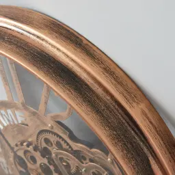 Miranda Antique Brass Colour Wall Clock