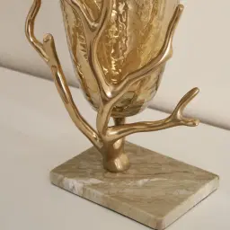 Large Gold Branch Vase