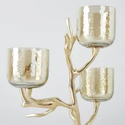 Gold Branch Candle Holder