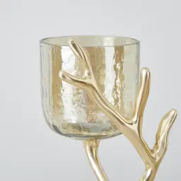 Gold Branch Candle Holder