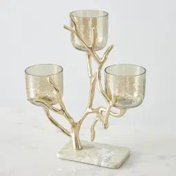 Gold Branch Candle Holder