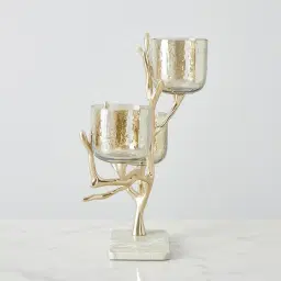 Gold Branch Candle Holder