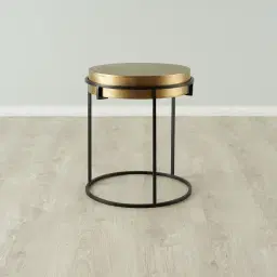 Chelsea Antique Brass Colour Side Table