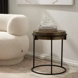 Chelsea Antique Brass Colour Side Table