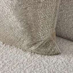 Silver Embroidered Cushion