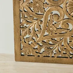 Juliette Carved Rectangle Panel 100cm x 180cm - Antique Gold 