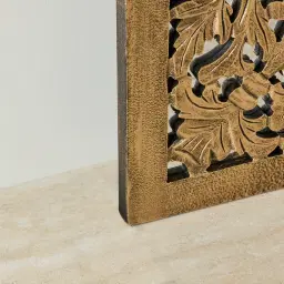 Juliette Carved Rectangle Panel 100cm x 180cm - Antique Gold 