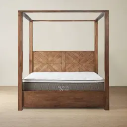 Regina Wooden Veneer Queen Bed