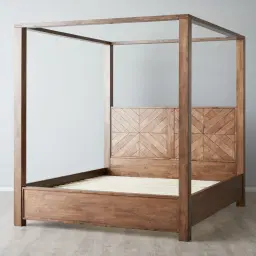 Regina Wooden Veneer Queen Bed