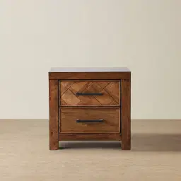 Regina Wooden Veneer Bedside Table