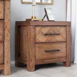 Regina Wooden Veneer Bedside Table