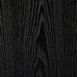 Noah Black Oak Veneer Coffee Table - Gold Metal Frame