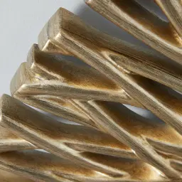 Waverly Antique Gold Round Mirror