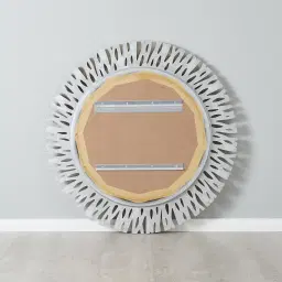 Waverly Antique Gold Round Mirror