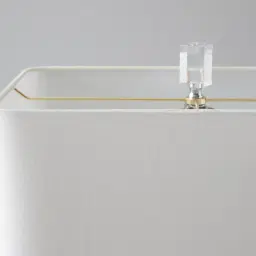 Nicholls Antique Gold Resin Table Lamp - White Linen Lamp Shade