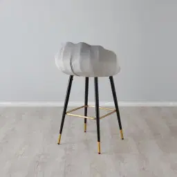 Amber Bar Stool - Grey
