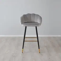 Amber Bar Stool - Grey