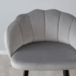 Amber Bar Stool - Grey