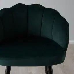 Amber Bar Stool - Dark Green