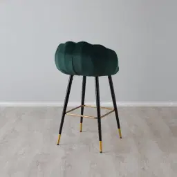 Amber Bar Stool - Dark Green