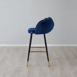 Amber Bar Stool - Dark Blue 