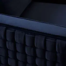 Interwoven Navy Blue Fabric Chair