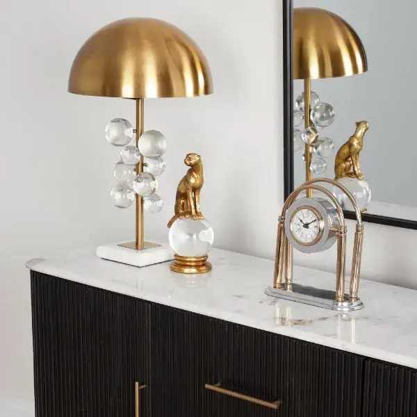 Winnie Brushed Gold Metal Table Lamp 