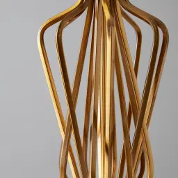 Franklin Brushed Bronze Metal Table Lamp - Black Fabric Lamp Shade