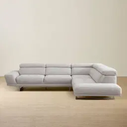 Albany Gainsboro Grey Fabric Right Chaise Lounge