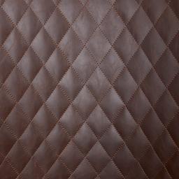 Quinn Brown Vegan Leather Bar Stool - Brass Colour Legs