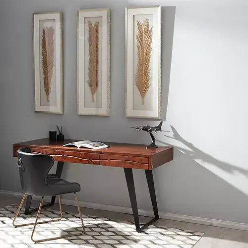 Quinn Black Vegan Leather Dining Chair - Brass Colour Legs