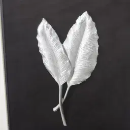 Twin Silver Leaf Shadow Box 
