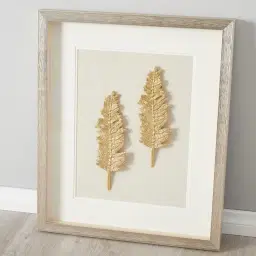 Cycas Gold Leaf Shadow Box 